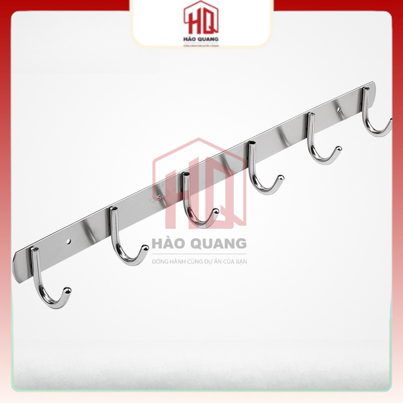 Móc Treo Tường Inox 6-10 Móc – Siêu Bền, Chống Gỉ, Tiện Lợi Cho Nhà Tắm & Nhà Bếp
