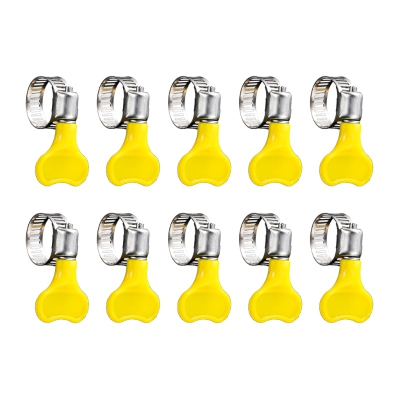 IOR 10lots Kẹp ống thép không gỉ đa năng cho kết nối khí nước Tay cầm an toàn 13 phạm vi đường kính 19mm