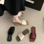 phong cách Hàn Quốc Dép sandal nữ đế mềm quai ngang đi biển mẫu hot
