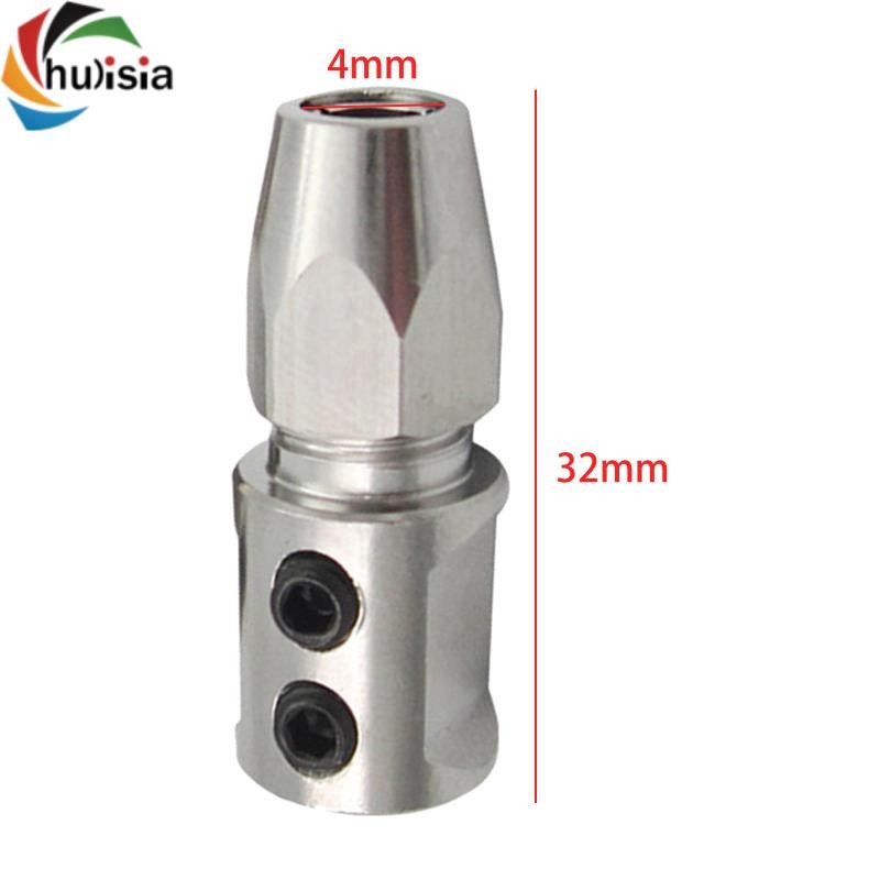 chulisia Kim Loại Collet Khớp Nối Trục Động Cơ Locker Trục 4mm Khớp Nối Linh Hoạt Cho RC Jet Thuyền Phụ Kiện Dự Phòng
