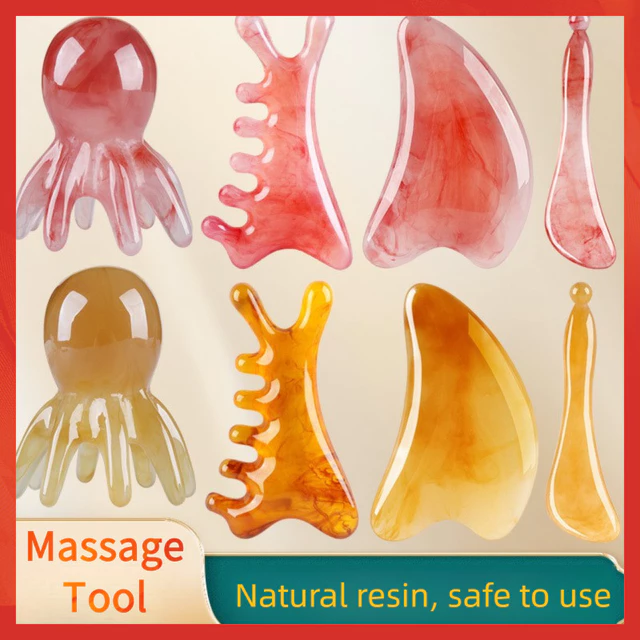 Máy mát xa nhựa gua sha ❤️Dụng cụ gua sha cho mặt❤️Lược gua sha origina❤️Dụng cụ massage và thiết bị quà tặng cao cấp dành cho nữ❤️Xóa nếp nhăn làm đẹp