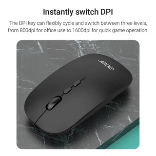 Chuột không dây Acer OMR050 Bluetooth + Kết nối 2.4G Có thể điều chỉnh DPI có thể sạc lại Tự động tắt chuông thông minh