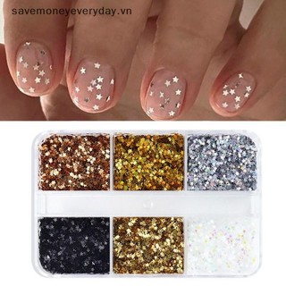 [savemoneyeveryday] 1mm Ngôi Sao Lấp Lánh Móng Tay Lấp Lánh Lấp Lánh Pentagram Trang Trí Móng Tay Thiết Kế Salon Móng Tay Phụ Kiện Dễ Thương DIY Nail Art Design [vn]