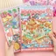 BEABOUT Bộ sưu tập thu nhỏ Nhãn dán, Nhãn dán PET dòng thành phố 5.0 Nhãn dán cảnh quan Sách, Thiết kế cô gái Kawaii Xếp chồng trực quan Đồ chơi trẻ em DIY Sổ tay dán trẻ em