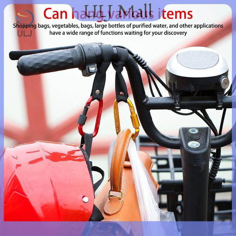 ULJ 1/2 Chiếc Móc Hợp Kim Nhôm Trước Tay Cầm Xe Tay Ga/Xe Đẩy Bé/Xe Máy, Móc Chữ D Treo Đồ.