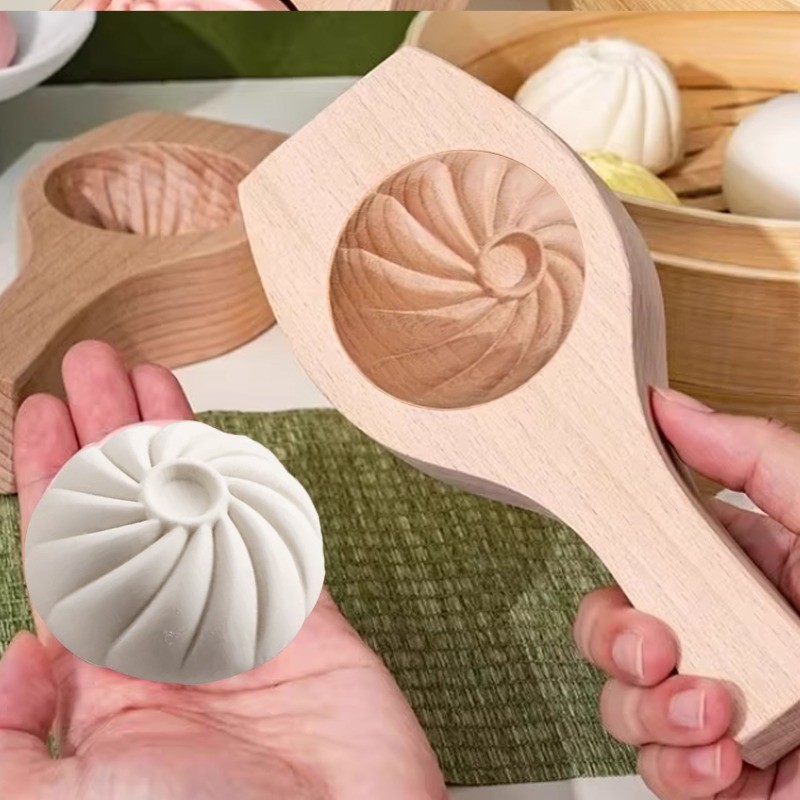 3D Khuôn Nướng Bánh Bằng Gỗ Hấp Bánh Mì Khuôn Hiện Vật Pasta Hấp Nhồi Bông Bun Dụng Cụ Hấp Nhồi Bông Baozi Làm Khuôn Dụng Cụ Nhà Bếp