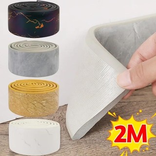 Đường ốp chân tường chống thấm nước Tự dính 3D Đá cẩm thạch sọc in tường Miếng dán dày chống va chạm Góc đường trang trí nhà cửa bám chắc dễ sử dụng phù hợp dùng cho gia đình căn hộ văn phòng và không gian nhỏ