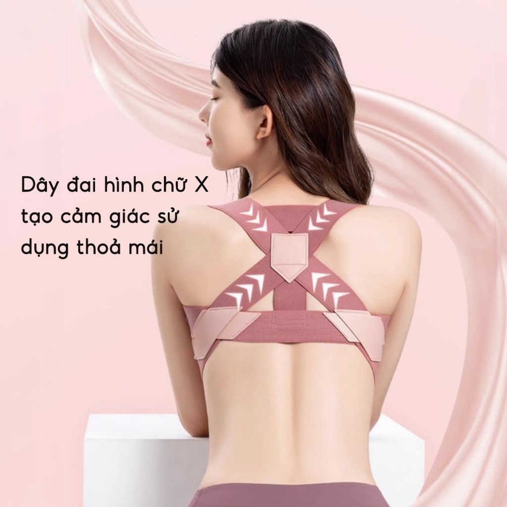 Đai bảo vệ vòng 1 chống gù lưng giúp định hình và nâng đỡ ngực khi tập Gym Yoga