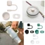 TOPTOOLCX Ống Hút, Nắp Ống Hút Lục Giác Bằng Silicon Chống Bắn, Bộ 3 Đồ Uống Chống Bụi Ống Hút Topper