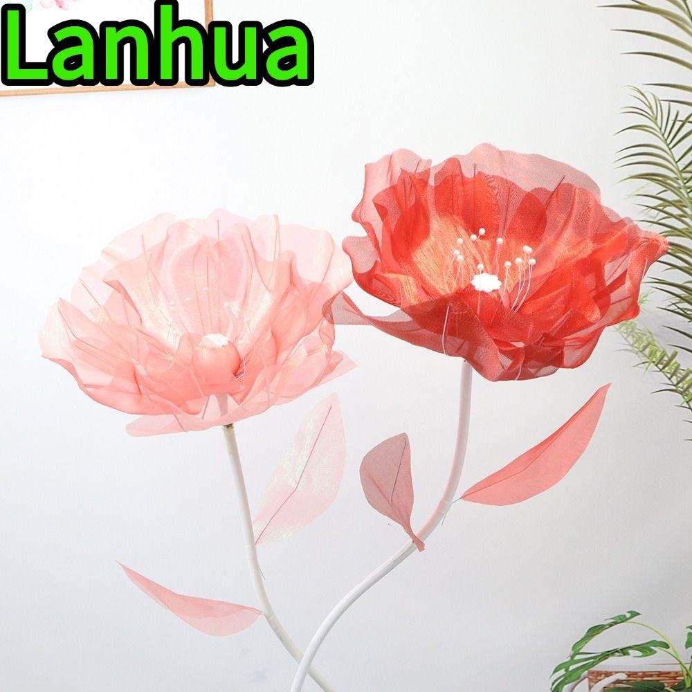 Lanhua Hoa mô phỏng lớn, Hoa giả rỗng, Màn hình cửa sổ Gạc treo lớn ...