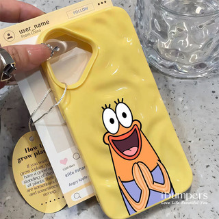 ibumpers Ốp Điện Thoại iPhone SpongeBob SquarePants Squidward Họa Tiết Hoạt Hình Cho IPhone 11 12 13 14 15 16 Pro Max Ốp Lưng Thiên Thạch Màu Kẹo Silicon Mềm Chống Sốc