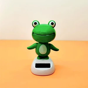 Chạy Bằng Năng Lượng Mặt Trời Bobble Head Ếch Năng Lượng Mặt Trời Nhảy Múa Đầu Lắc Đồ Chơi Bảng Điều Khiển Ô Tô Trang Trí