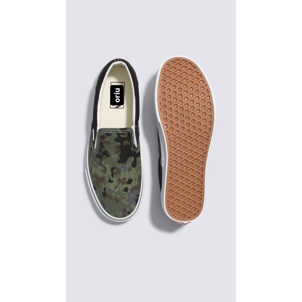 Giày slip on COLOURRAIN CAMO GREEN/MULTI