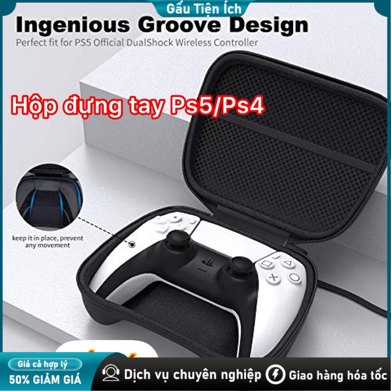 Bao Đựng Tay Cầm Game – Phù Hợp PS4, PS5, Xbox, Switch Pro (Có Quai Xách)