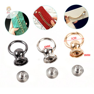 Twe 10 Chiếc 8 Mm Nút Kim Loại O Nhẫn Đinh Vít Thủ Công Túi Điện Thoại Vít Móng Tay Đinh Tán VN