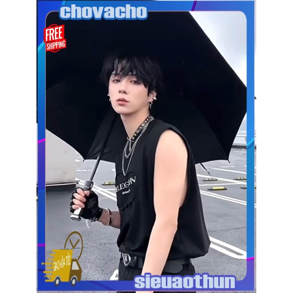 Áo thun Tanktop Cổ tròn BLEGCHN ICVCVNI Unisex
