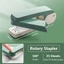 Máy bấm dài GETVOW, Máy bấm quay 360 độ hạng nặng, Sử dụng kim loại đa năng dễ dàng 24 / 6 Kim bấm chịu lực nặng Vật tư đóng sách