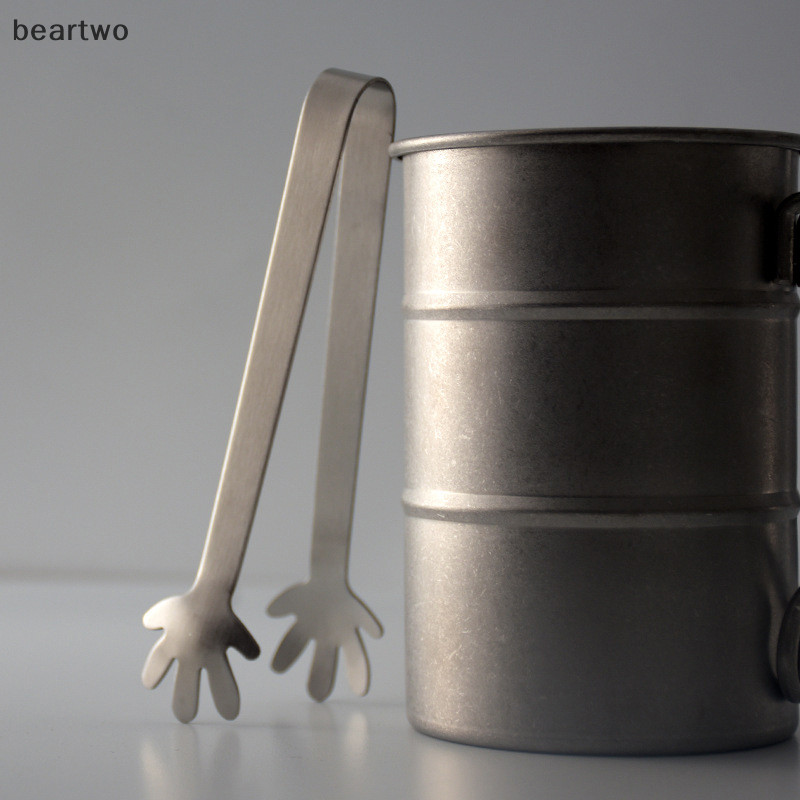 < Beartwo > Kẹp Đá Bằng Thép Không Gỉ Đường Kẹp Thực Phẩm BBQ Kẹp Đá Dụng Cụ Thanh Bếp Phục Vụ Tông Phụ Kiện Nhà Bếp Đẹp
