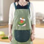 Tạp dề bếp tạp dề nấu ăn tạp dề dễ thương không thấm nước chống dầu chống vết bẩn, chà xát tay Quần yếm phục vụ