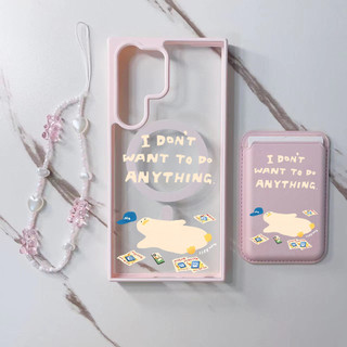 3 Cái Nằm Vịt Dễ Thương Ví Dành Cho Samsung s22 s22plus ultra Case Girly S23 S23Plus s23fe s24 s24plus s24ultra Ví Ốp điện thoại