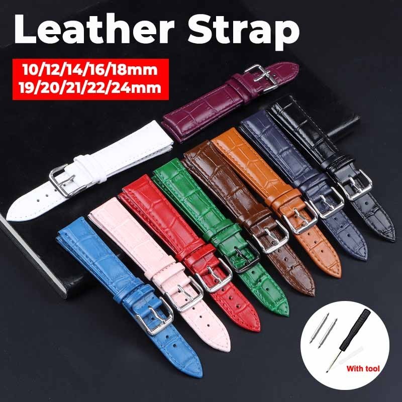 Dây đeo đồng hồ bằng da thật 10-24mm 18mm 20mm 22mm Dây đeo đồng hồ họa tiết tre Dây đeo kinh doanh Cổ điển Retro Dây đeo cổ tay cho nam nữ Vòng đeo tay kích thước đầy đủ