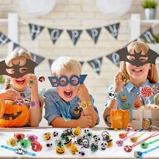 Halloween Sáng Vòng Tay Bí Ngô PVC Đầu Lâu Họa Tiết Hoạt Hình Kinh Dị Dự Tiệc Cung Cấp