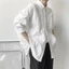 BLOOMRIDGE áo sơ mi nam Màu đặc in ấn Lỏng lẻo Đàn ông M-2XL