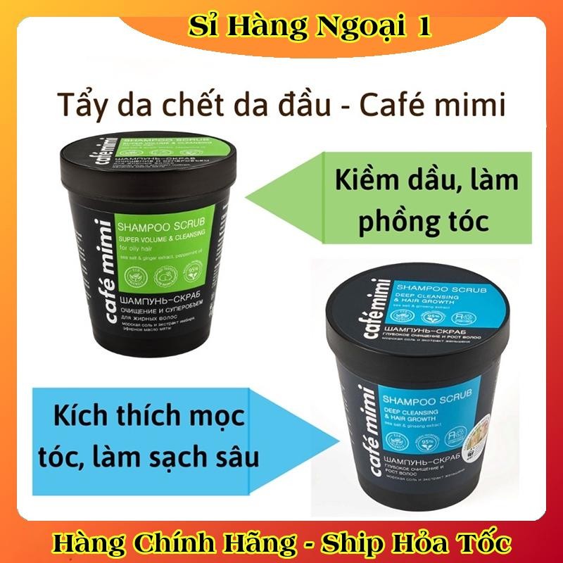 [DATE MỚI] Tẩy Da Chết Da Đầu Cafe MiMi 330G làm sạch da đầu, giảm dầu bết, dưỡng tóc của Nga -HÀNG CHÍNH HÃNG