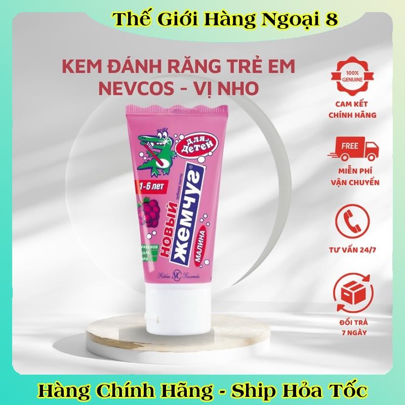 [DATE MỚI NHẤT] Kem đánh răng cho bé Nga Nevcos từ 1-6 tuổi