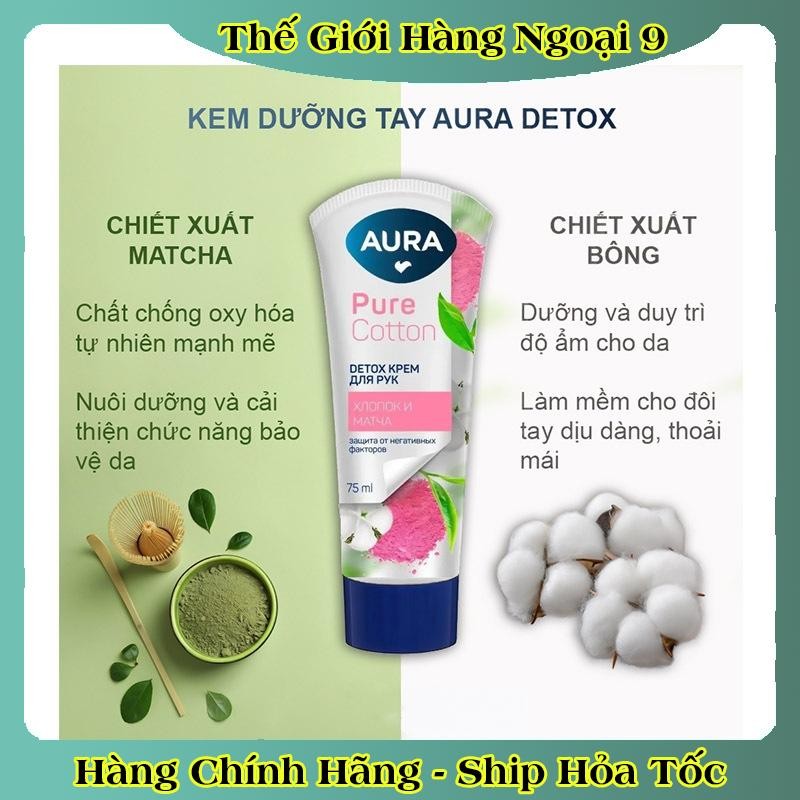 [DATE MỚI] Kem dưỡng tay Aura 75ml dưỡng ẩm và chống lão hóa của Nga