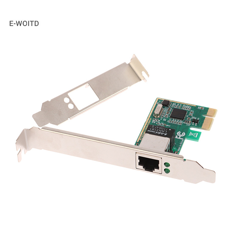 E-woitd 1 Bộ 10 / 100 / 1000Mbps Gigabit Ethernet PCI Express PCI-E Card mạng RJ-45 Bộ chuyển đổi LAN Bộ điều khiển mạng HNVN