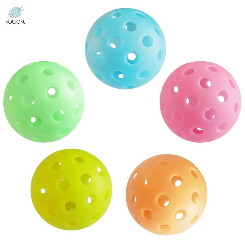 Pickleball Pickle Balls Hàng thể thao tiêu chuẩn rỗng 74mm Pickleball Phụ kiện Đồ chơi thực hành cho các tòa án ngoài trời