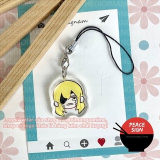 (ĐẦU CHIBI) Móc dây treo điện thoại MASHLE: MAGIC AND MUSCLES in hình Cơ bắp và phép thuật anime mica acrylic khóa