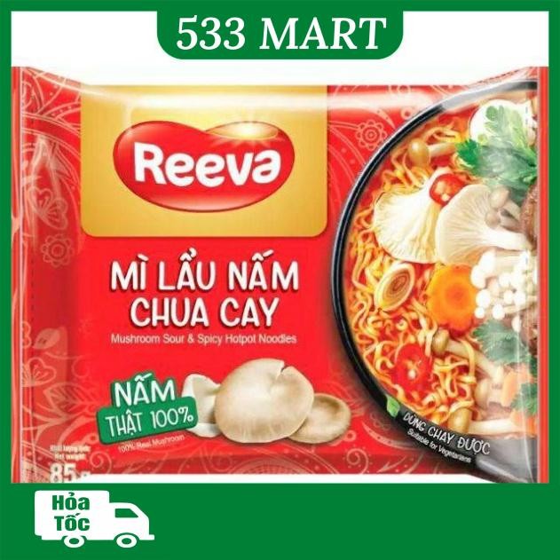 [GÓI LẺ] Mì Reeva Mì chay lẩu nấm chua cay 85g | Shopee Việt Nam