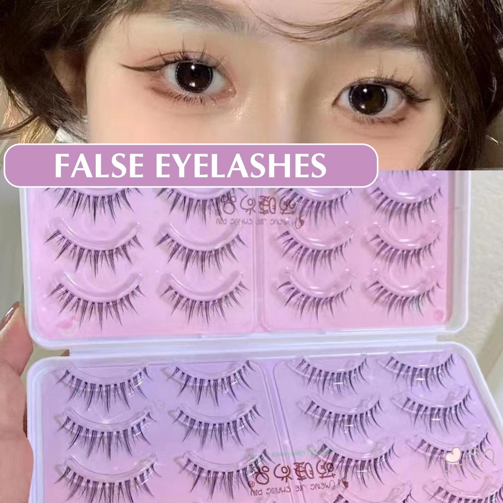 20 Cặp Lông Mi Mềm Truyện Tranh Dài Wispy Dài Mềm Có Thể Tái Sử Dụng Lông Mi Dễ Dàng Mặc