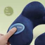 DELMER Press To Inflate Gối, Gối Du Lịch Bơm Hơi Có Thể Gập Lại Hình Chữ U, Gối Vertebr Cổ Tử Cung Di Động Thoải Mái Ngủ Tay Bấm Cổ Đệm Hỗ Trợ Máy Bay