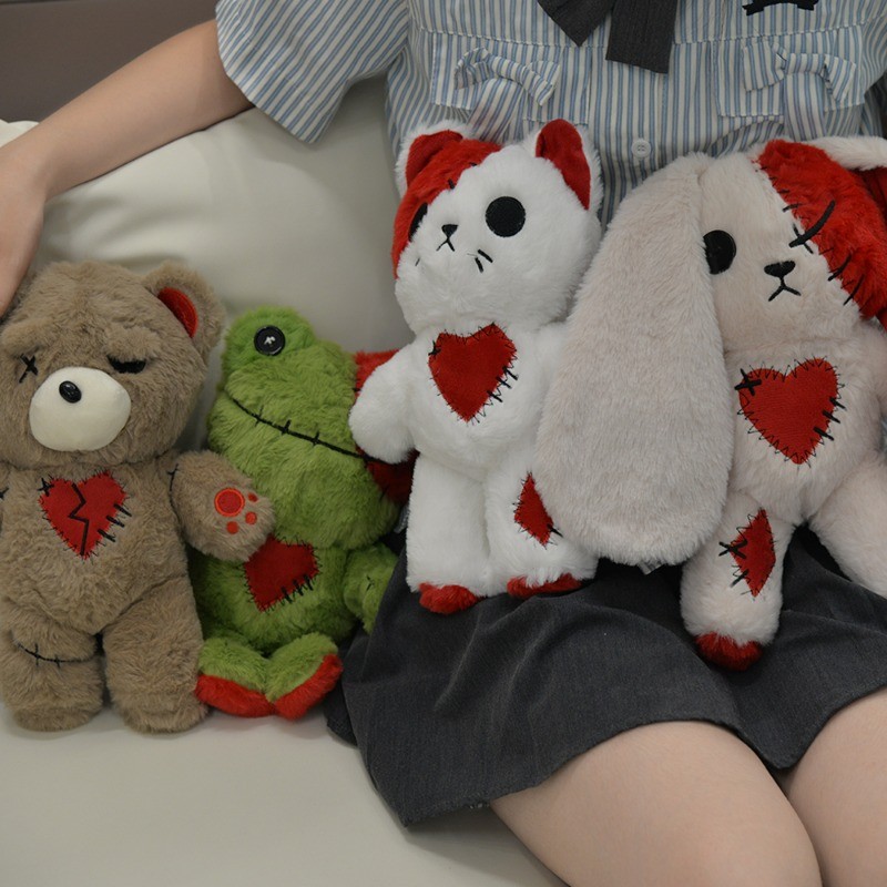Kawaii Hoạt Hình Động Vật Sang Trọng Búp Bê Thỏ Dễ Thương Ếch Mèo Đồ Chơi Sang Trọng Thỏ Vui Nhộn Mèo Con Đồ Chơi Nhồi Bông Gấu Bông Mềm Mại Cho Bé Làm Dịu Búp Bê Trang Trí Phòng Ngủ Búp Bê Trẻ Em Quà Tặng Sinh Nhật Quà Tặng Halloween