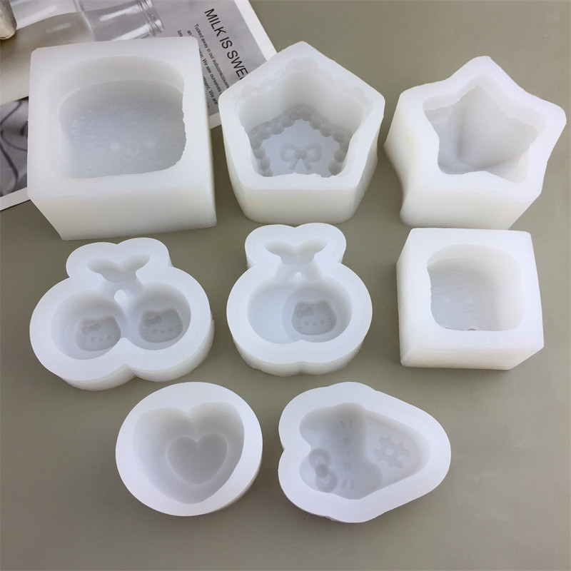 Xingx Mèo Nón Anh Đào Bánh Mì Nướng Mô Hình Khuôn Silicon Mochi Đồ Chơi Khuôn Trái Tim Chocolate Khuôn Thơm Thạch Cao Khuôn Trang Trí Bánh Dụng Cụ Nướng Bánh