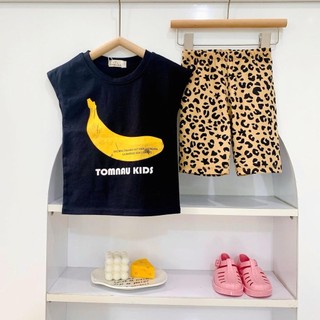 S477- Set áo thun phối quần leggin đùi cho bé gái Size từ 9-40Kg