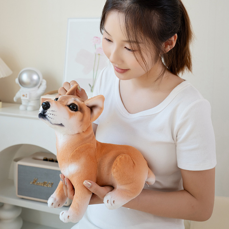 Chó Dễ Thương Sang Trọng Đồ Chơi Kawaii Mô Phỏng Chó Sang Trọng Búp Bê Thú Cưng Vui Nhộn Chó Con Đồ Chơi Nhồi Bông Sáng Tạo Trang Trí Phòng Ngủ Nhà Búp Bê Mềm Mại Cho Bé Búp Bê Làm Dịu Trẻ Em Bạn Gái Quà Tặng Sinh Nhật