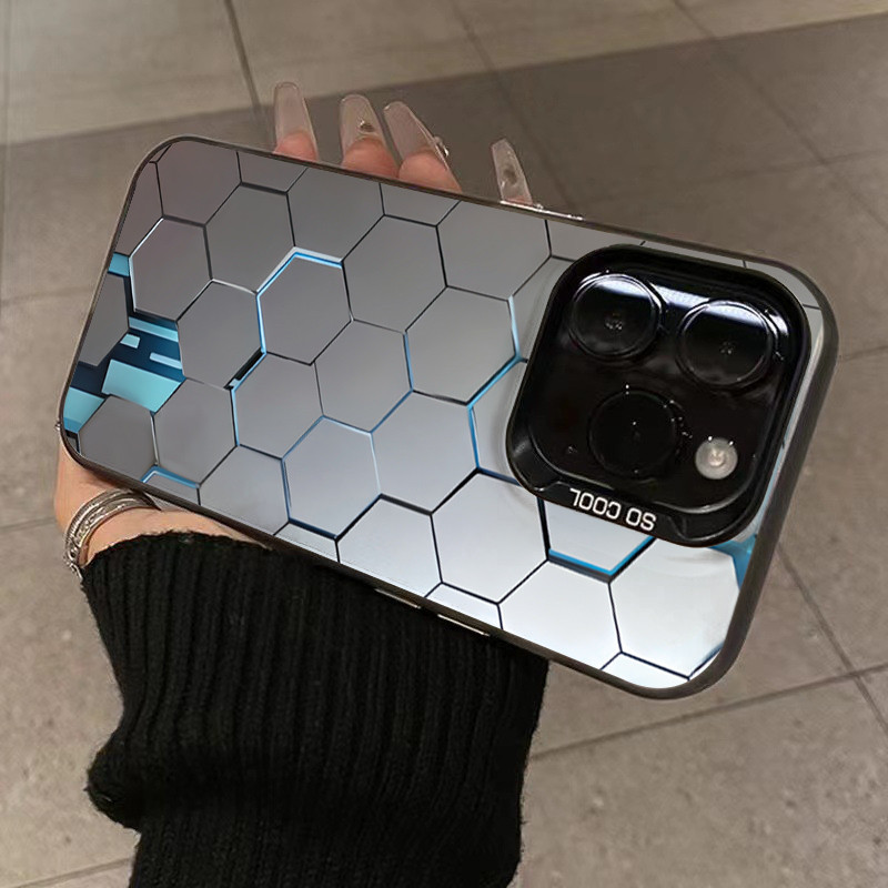 Vỏ Tương Thích Cho Samsung A06 A16 A25 A24 A12 A05 A05s A55 A15 A35 A34 A54 A14 A26 A36 A56 A23 A13 A52s A73 A53 A33 A52 A03 A32 Vỏ Cứng Kim Loại Thiết Kế Xây Dựng Tổ Ong