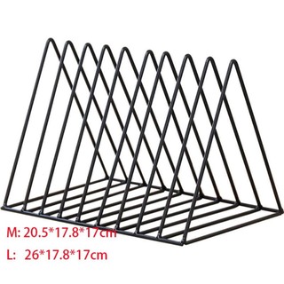 Kệ lưu trữ MEGOCE, Hộp sách tam giác phong cách Iron Art Ins, Hộp đựng báo tạp chí sách Hộ gia đình