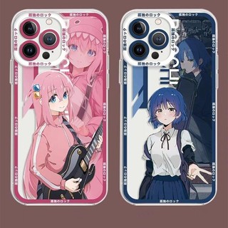 Anime Bocchi The Rock Gotoh Hitori Yamada Ryo Ốp Lưng Cho Iphone 15 Pro Max 11 12 13 14 Pro Max Vỏ Mềm Dễ Thương Trong Suốt Silicon Vuông Chống Sốc Mắt Thiên Thần Trong Suốt