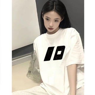HIIXIIVI Mới Cotton Plus Size 3XL Tay Ngắn Oversize Áo Thun Nữ Rộng Rãi
