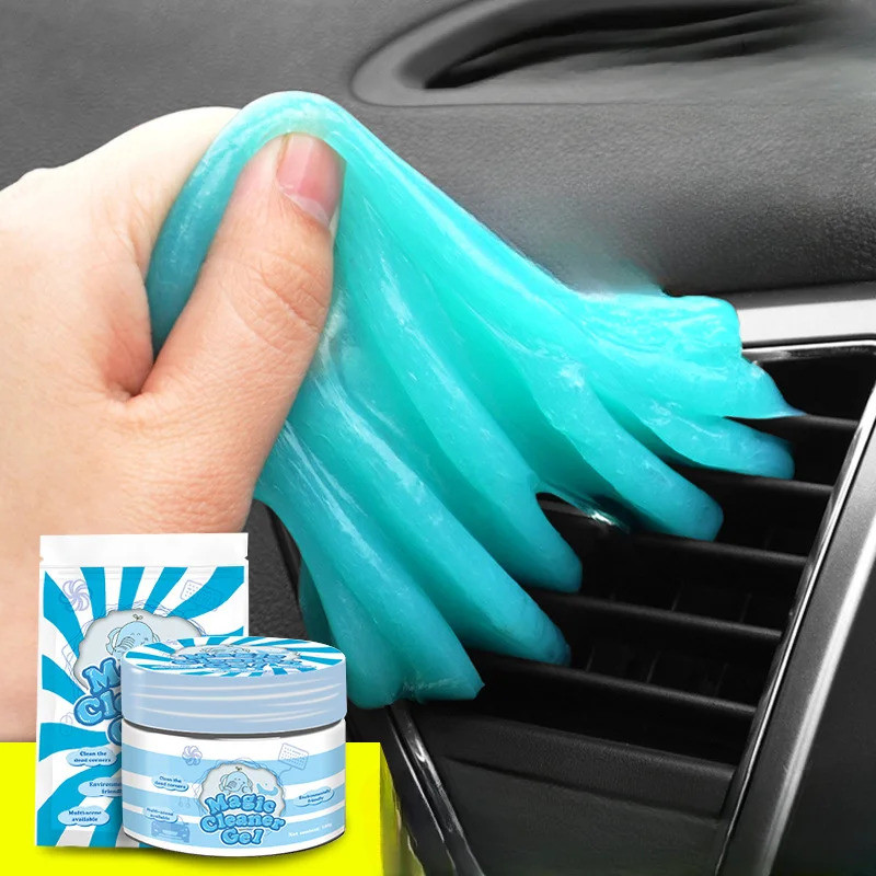 [Sức mạnh làm sạch mạnh] 1 / 2PCs gel lỗ thông hơi ô tô có thể tái sử dụng Bàn phím tẩy rửa đa năng gel làm sạch bụi bẩn tự động