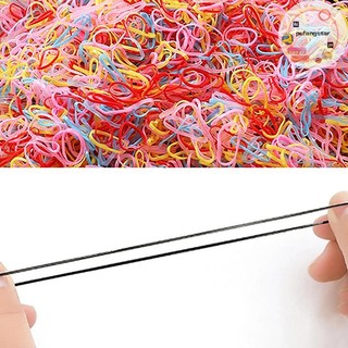 Pufangstar 1000 Chiếc Bé Gái Nhiều Màu Sắc Dùng Một Lần Dây Cao Su Co Giãn Tóc Trẻ Em Đuôi Ngựa Giá Đỡ Dây Cho Trẻ Em Phụ Kiện VN