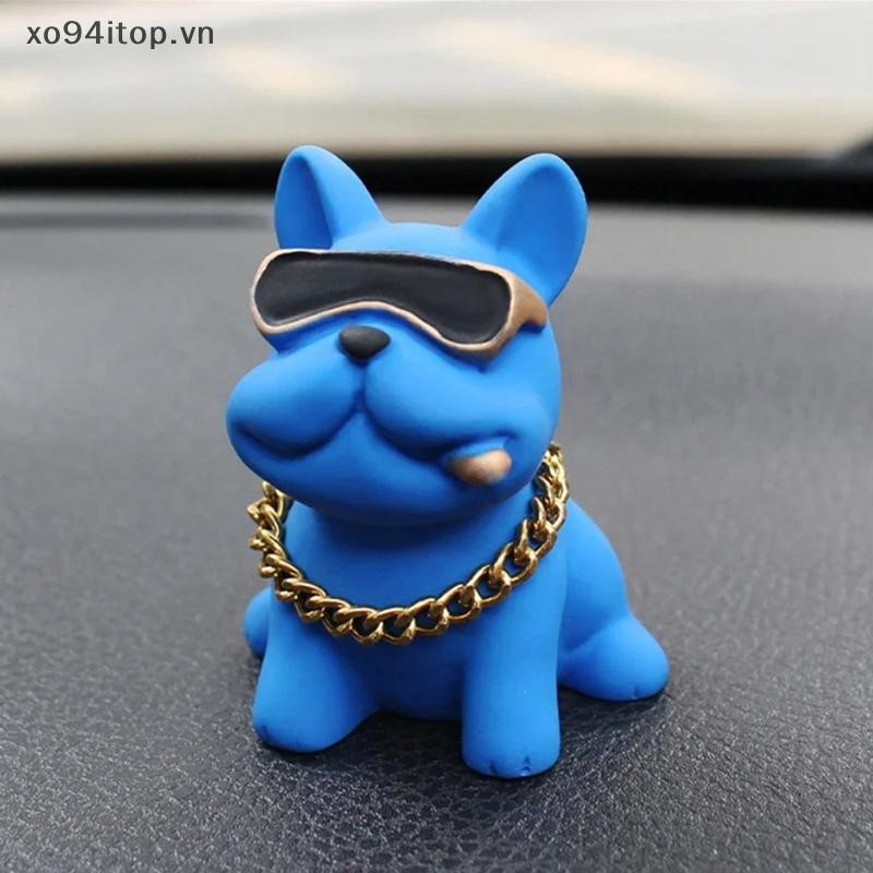 Xoitop Đồ trang trí xe Bulldog chống mài mòn Cảm giác thoải mái Chất liệu nhựa Bảng điều khiển ô tô Trang trí phụ kiện ô tô Trang trí nội thất VN