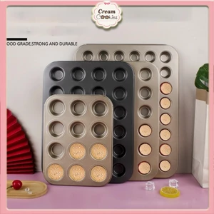 khay nướng bánh Cupcake mini chống dinh, Khuôn Làm Bánh Muffin Chịu Nhiệt độ Cao, Voan Giòn Xốp Nướng Bánh