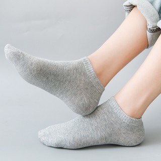 Tất thuyền nam nữ từ cotton, chống trượt và chống mùi, thiết kế màu trơn thoải mái