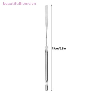 [Beautifulhome] Nail Art Eye Shadow Cream Stiring Rod Dụng cụ khuấy Gel kim loại không gỉ Thìa Pin Phụ kiện móng tay và sắc tố Dụng cụ trộn [làm đẹp]
